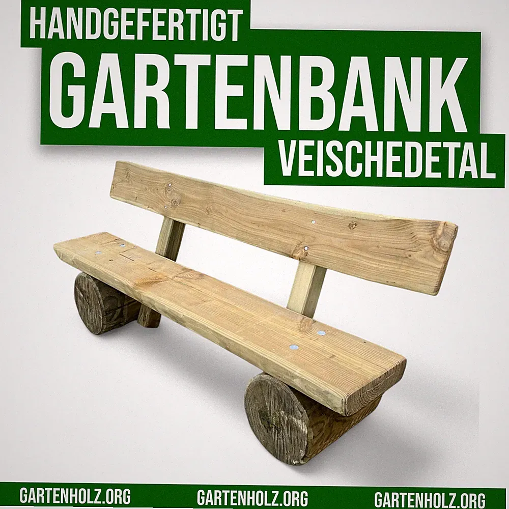 Gartenbank Sitzbank Holzbank Massivholz Esszimmerbank 200cm Küchenbank Natur Neu