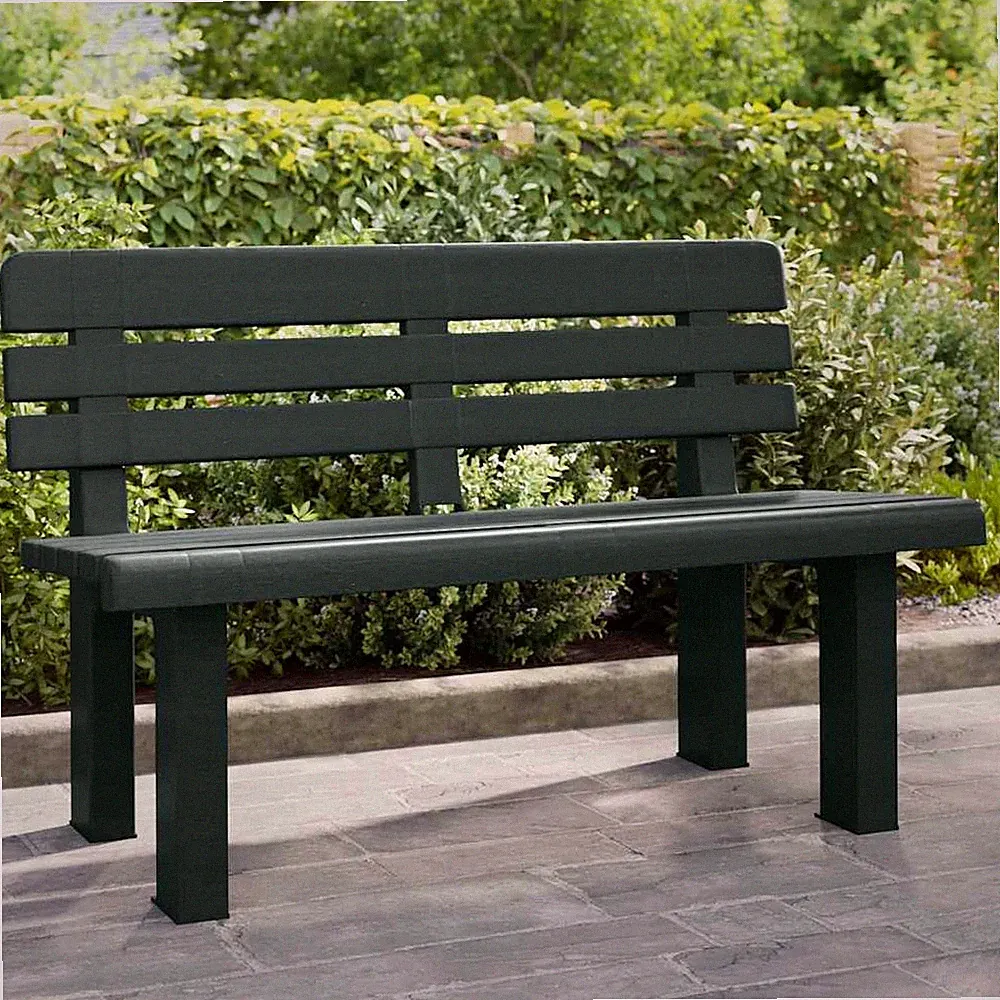 Gartenbank Sitzbank Parkbank Gartenmöbel Outdoor Bank Grün Polypropylen vidaXL