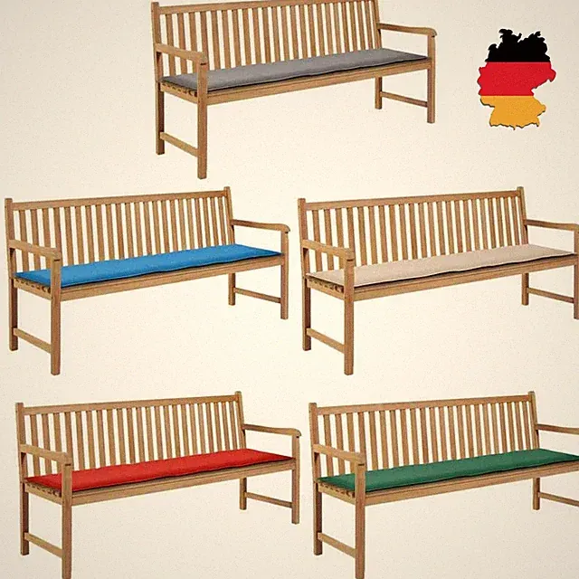 Gartenbank Sitzkissen Auflage Bankkissen Sitzbankkissen Bankauflage Bankpolster