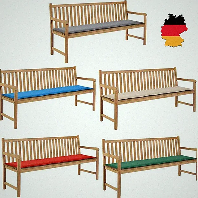 Gartenbank Sitzkissen Auflage Bankkissen Sitzbankkissen Bankauflage Bankpolster