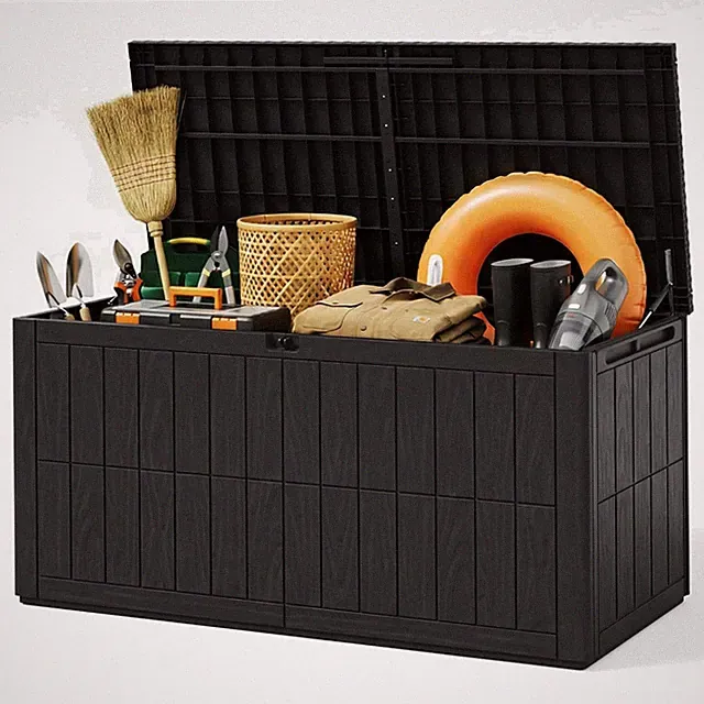 Gartenbox Gartenaufbewahrung Kissenbox Kunststoff Gartentruhe