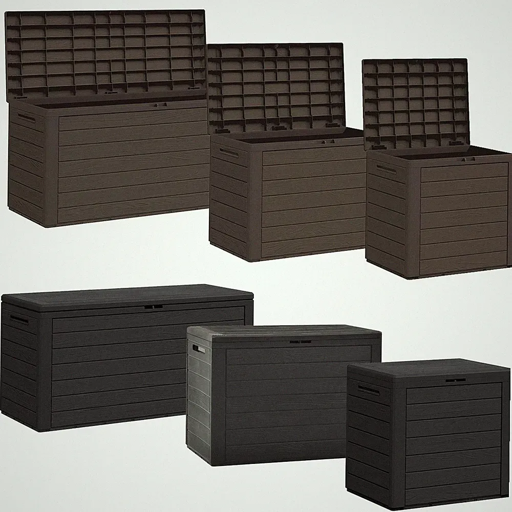 Gartenbox PP Auflagenbox Kissenbox Terrassenbox Gartentruhe Kissentruhe 140-290L