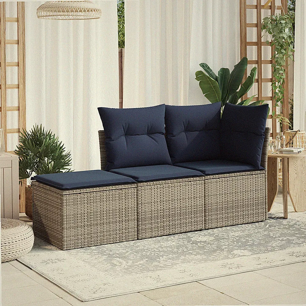 Gartenhocker mit Kissen Gartenstuhl Gartenmöbel Sitzhocker mit/ohne Stauraum Neu