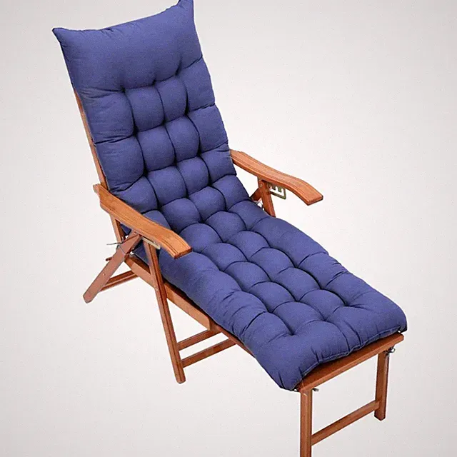Gartenliege Kissen mit Anti-Rutsch, 160 x 50 x 8 cm, Kissen für Outdoor Garte...