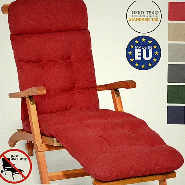 Gartenliege Liegenauflage Auflage Liege Kissen Sonnenliege Rollliege Polster
