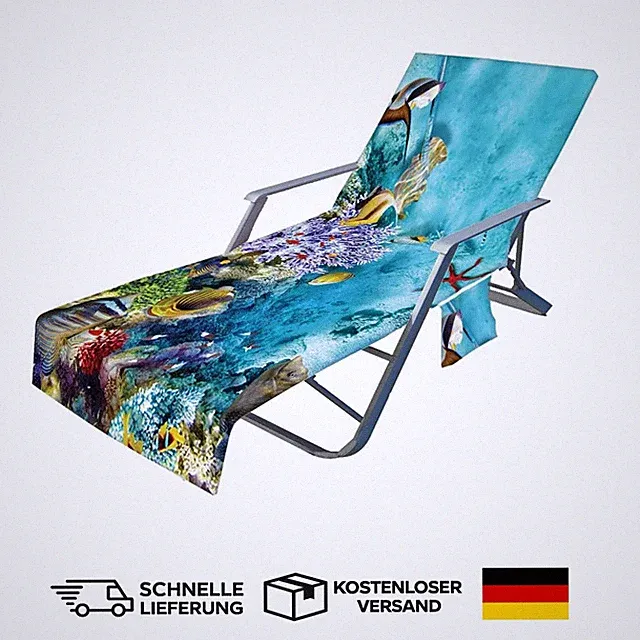 Gartenliege Schonbezug Badehandtuch Frottee Strand Sonnenliege Baumwolle