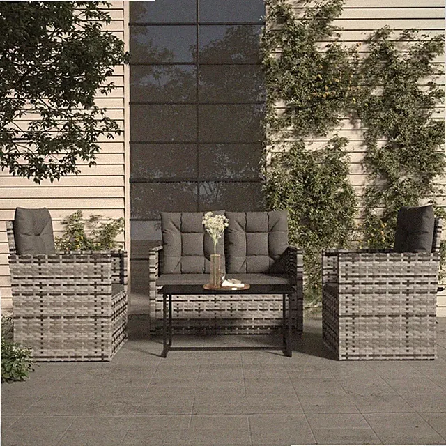 Gartenmöbel 4-tlg. Poly Rattan Sofa Lounge Sitzgruppe mehrere Auswahl vidaXL
