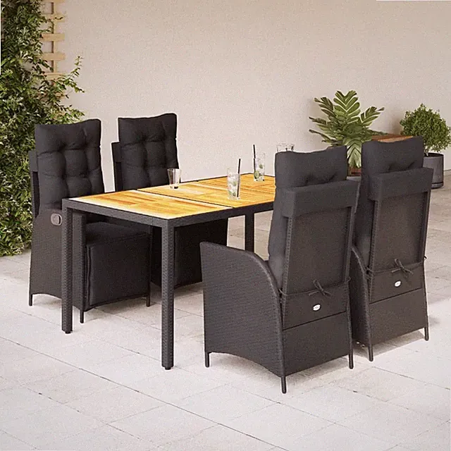 Gartenmöbel Essgruppe Gartengarnitur Sitzgruppe Gartenset Poly Rattan vidaXL