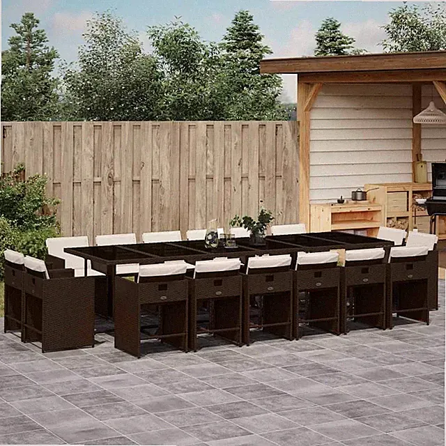 Gartenmöbel Essgruppe Sitzgruppe Gartengarnitur Essgarnitur Poly Rattan vidaXL