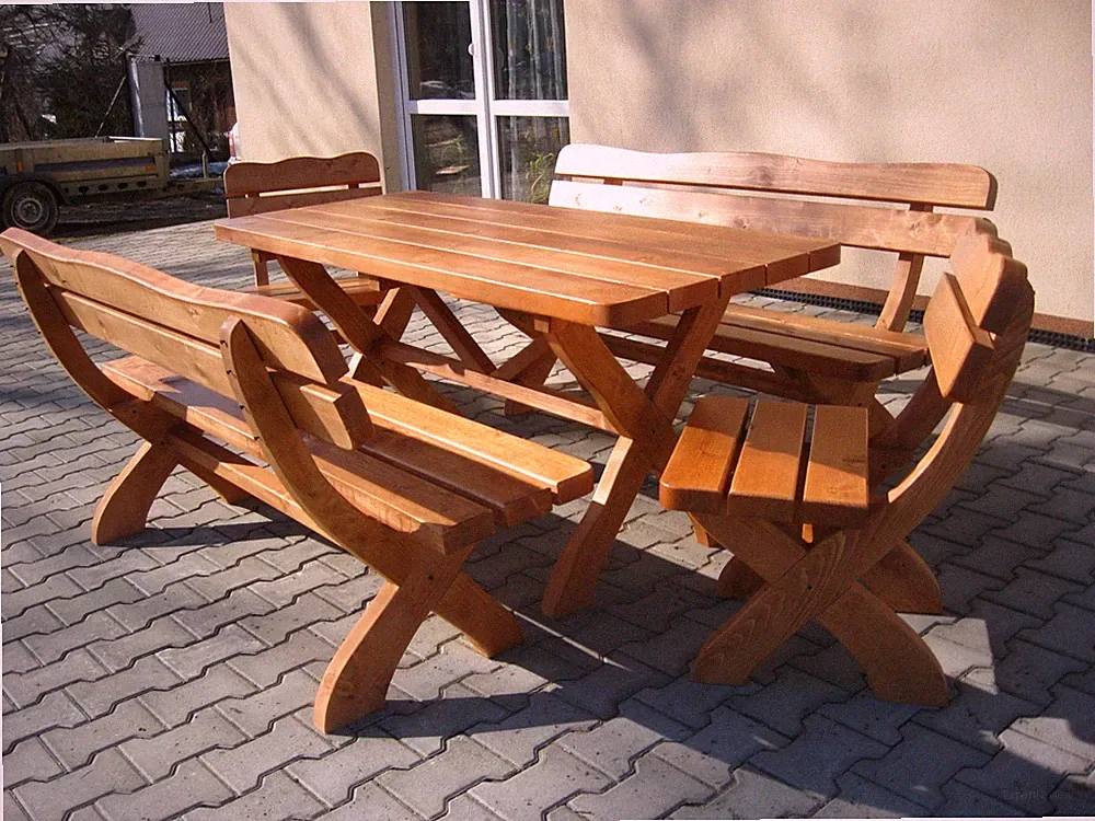 Gartenmöbel Parkmöbel Gartensitzgruppe Garnitur Sitzgruppe Balkonset "TYROL"