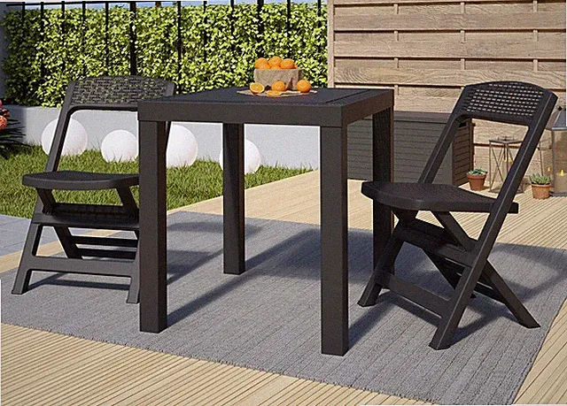 Gartenmöbel Rabizio mit 2 Sessel und Tisch Sitzgruppe Garten Terrase Design M24