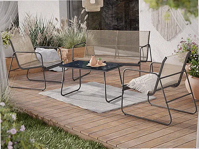 Gartenmöbel Riloki Terrasemöbel Sitzgruppe Praktisch Kissen Stilvol Komplett M24