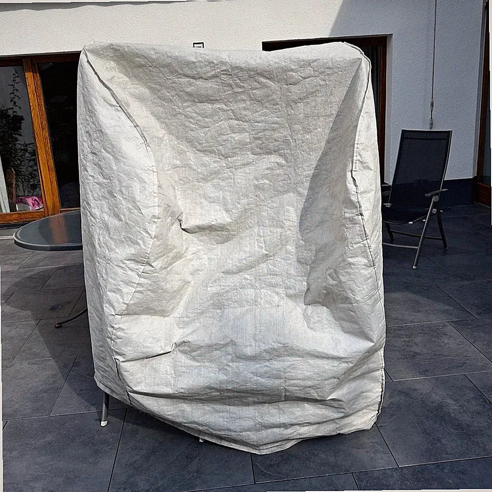 Gartenmöbel-Schutzhülle aus Kunststoff für Strandkorb, weiß