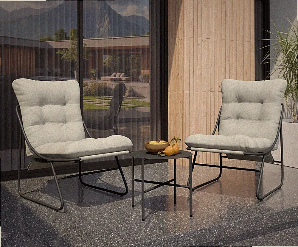 Gartenmöbel Tiomis Gartenset Essgruppe für 2 Personen für die Terrasse M24