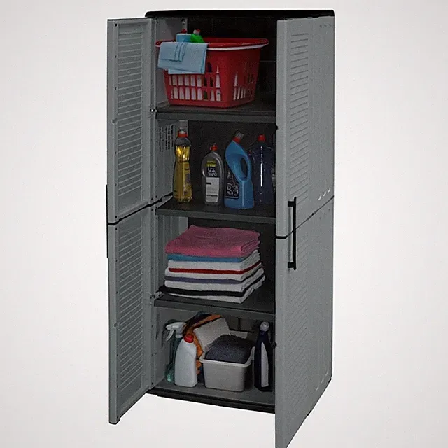 Gartenschrank Wetterfest Outdoor Schrank Kunststoff Mehrzweckschrank Hoch
