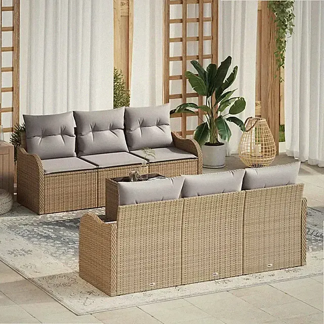 Gartensofa-set Poly-Rattan gartenmöbel Terrassengarnitur Outdoor-Sofa vidaXL