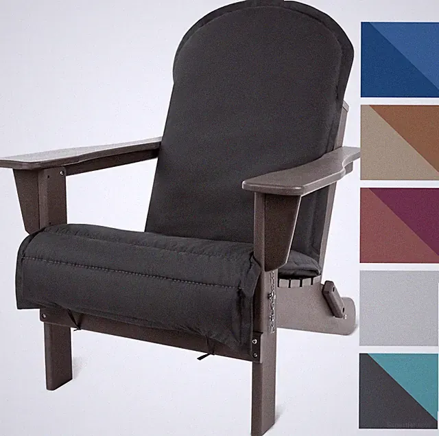 Gartenstuhl Adirondack mit wasserdichter Stuhlauflage aus recyeltem Material
