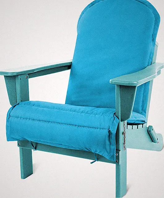 Gartenstuhl Adirondack mit wasserdichter Stuhlauflage aus recyeltem Material