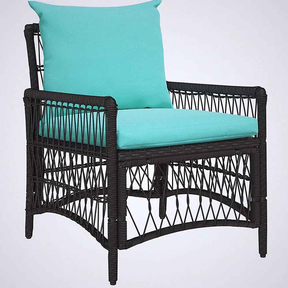 Gartenstuhl mit Kissen Poly-Rattan Rattan-Stuhl Gartensitzmöbel vidaXL
