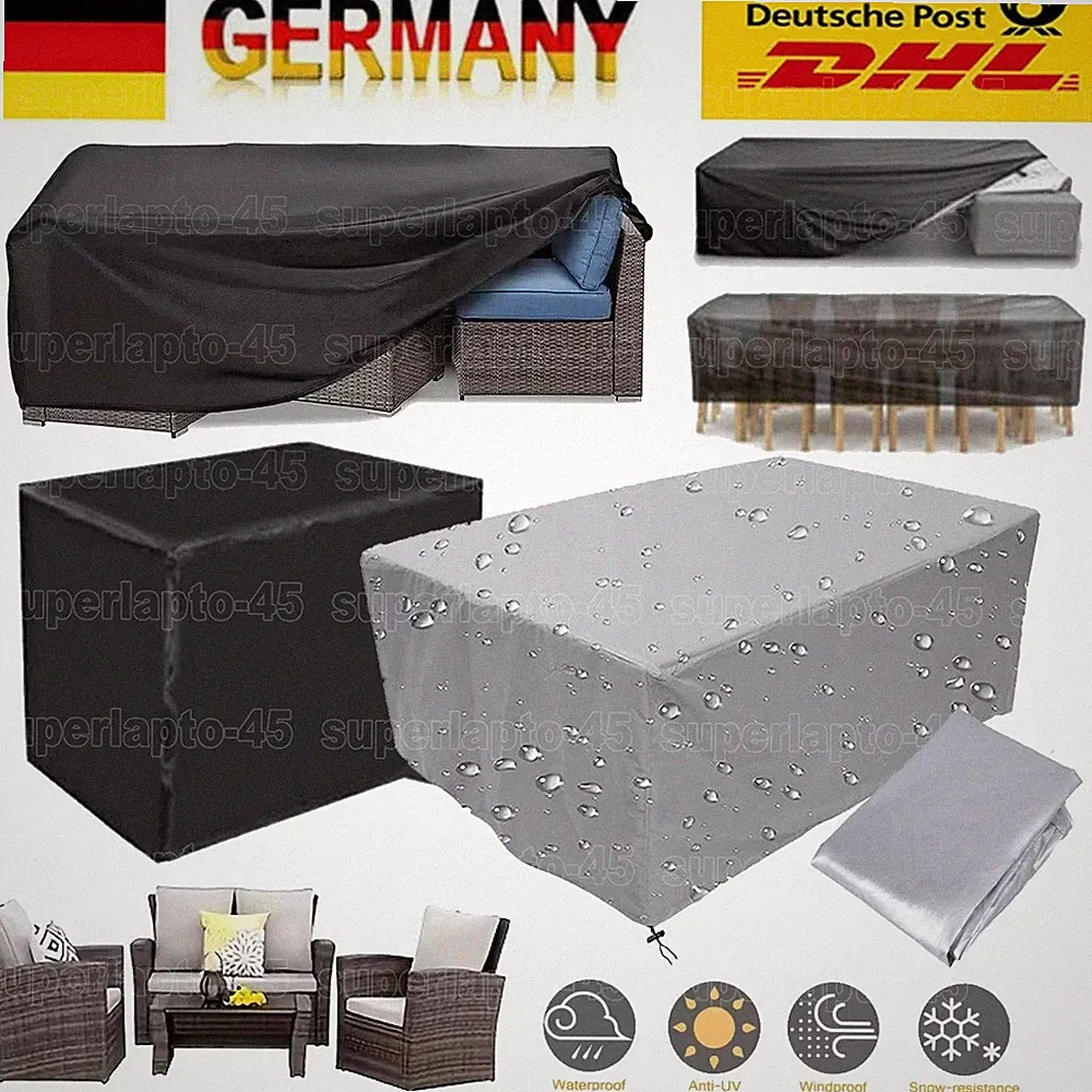 Gartentisch Abdeckung Schutzhülle Gartenmöbel Abdeckplane Garnitur Outdoor