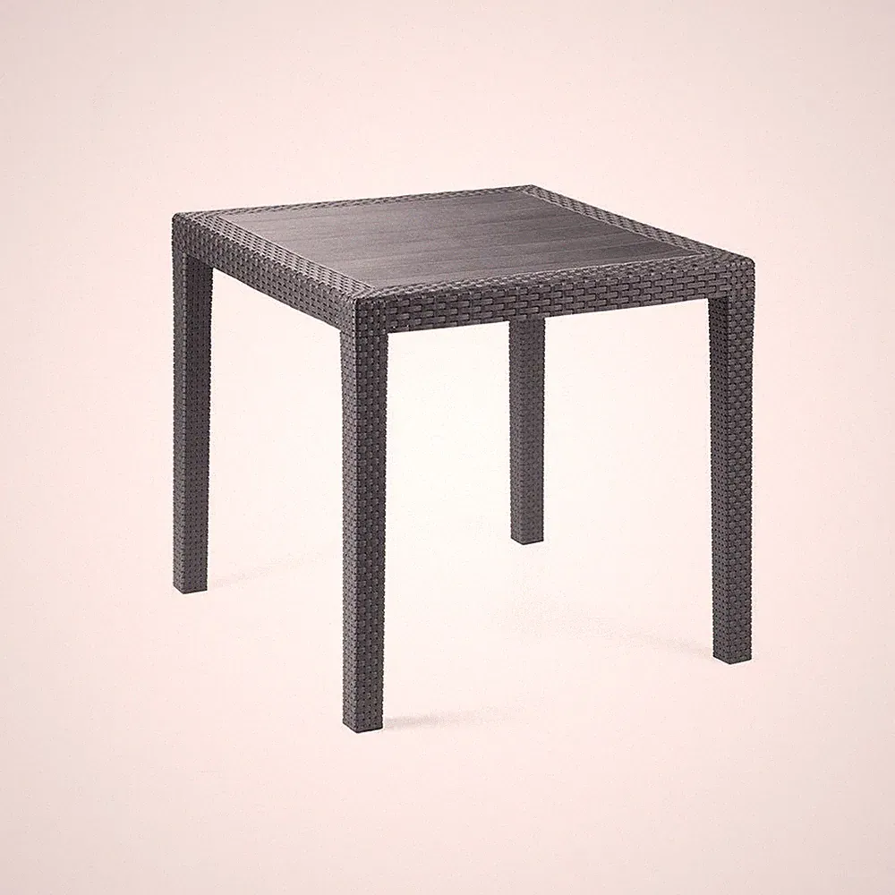 Gartentisch Agrigento, Quadratischer Gartentisch, feststehender Couchtisch i...