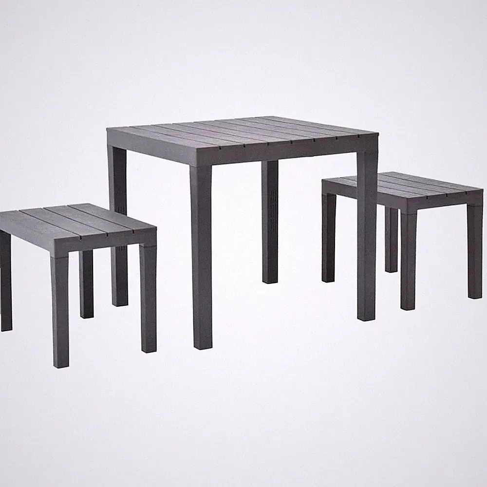 Gartentisch Bank Kunststoff Gartenmöbel Balkonset Mehrere Auswahl vidaXL