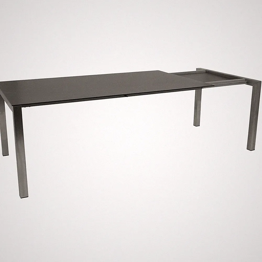 Gartentisch Esstisch Ausziehtisch Tisch SYDNEY 80/240x100cm Keramik Edelstahl