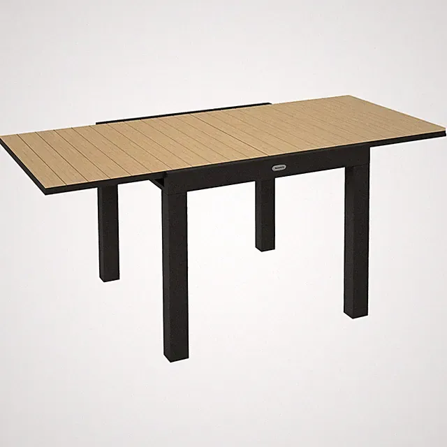 Gartentisch Esstisch für 6 Personen Erweiterbarer Terrassentisch Aluminium Gelb