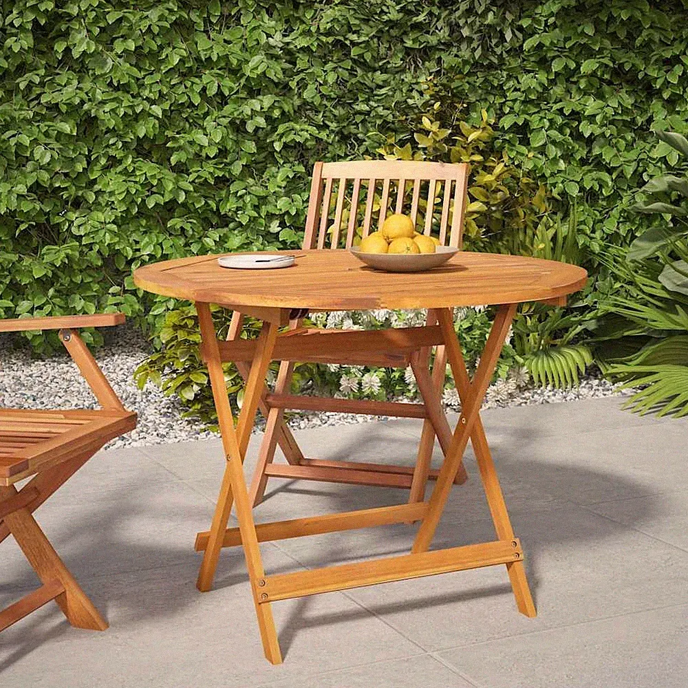 Gartentisch Klappbar Beistelltisch Balkontisch Tisch Massivholz Akazie vidaXL