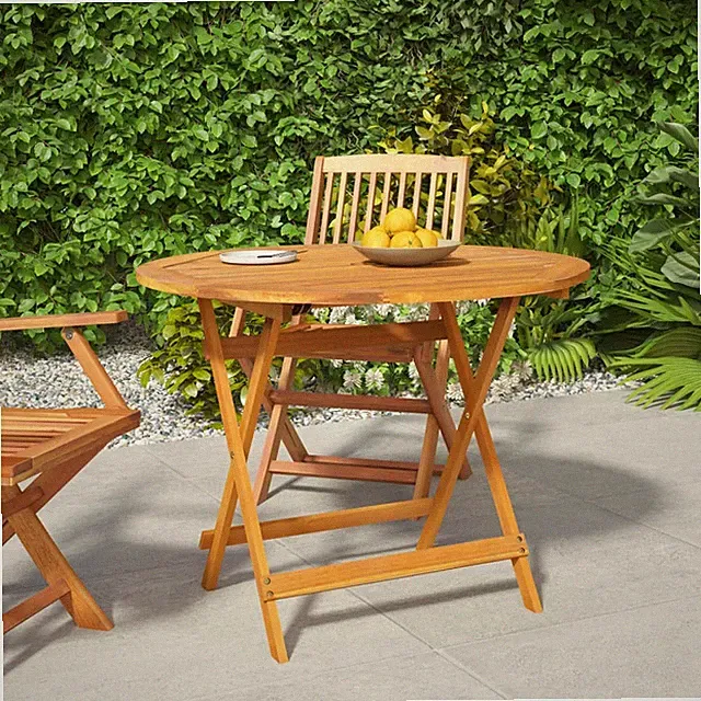 Gartentisch Klappbar Beistelltisch Balkontisch Tisch Massivholz Akazie vidaXL