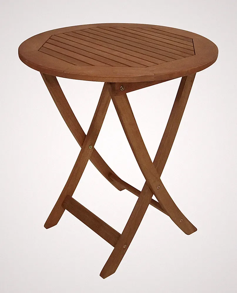 Gartentisch Klapptisch Bistrotisch Gartenmöbel Tisch RIO 65cm rund Eukalyptus