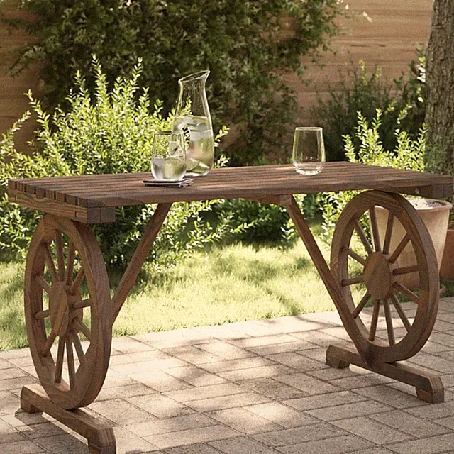 Gartentisch Terrassentisch Esstisch Tisch Gartenmöbel Massivholz Tanne vidaXL