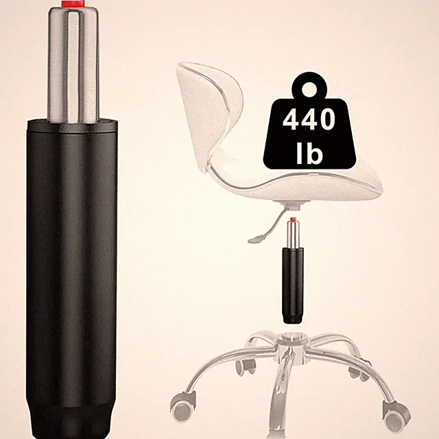 Gasdruckfeder Gaslift Bürostuhl Schwarz Höhenverstellbar bis 39cm 200kg