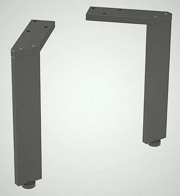 Geberit Geberit Acanto / Renova Plan / Smyle / iCon Möbelfüße Höhe 225 mm - Weiß