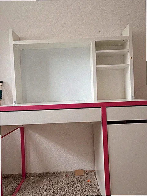 Gebraucht Kinderschreibtisch Ikea Micke pink