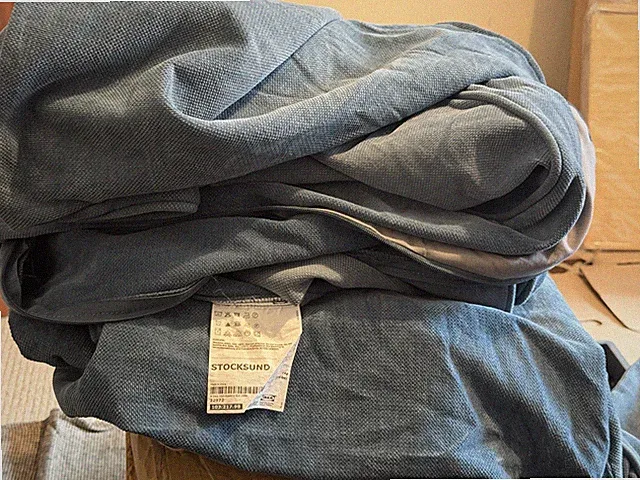 Gebrauchter Ikea Stocksund Bezug für 3-Sitzer Sofa in Tallmyra Blau, 103.217.98