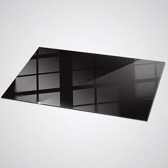 Gehärtet Glasplatte Rechteckig ESG Tischplatte Solides Schwarz, elegant 140x70