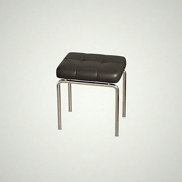 Gepolsterte Bank mit Kreuzbeinen Luxus Design Waschtischsitz poliertes Metallgestell