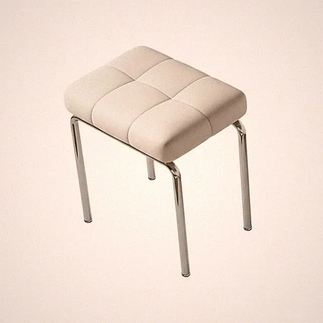 Gepolsterte Sitzbank mit gekreuzten Beinen französisches und Design Polsterhocker Luxus Design