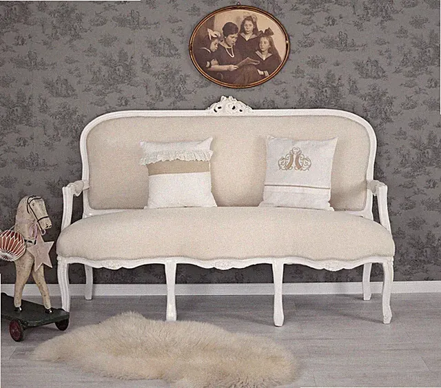 Gigantisches Salon Sofa Marie Antoinette Barock Kanapee Rokoko Sitzbank Schloss