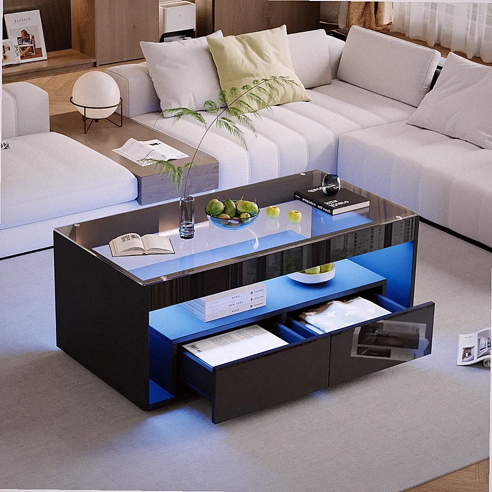 Glas Couchtisch