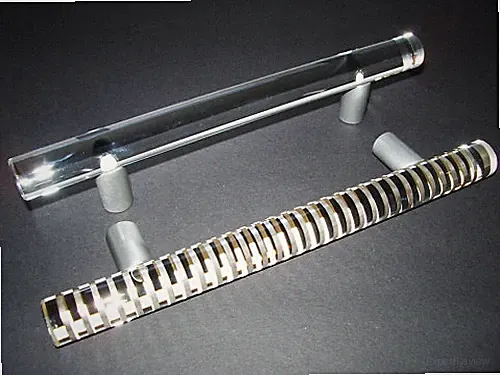 Glas Möbelknöpfe Möbelgriffe auch m. echtem Silber V800
