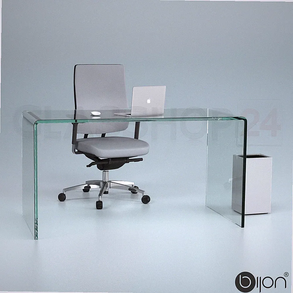 Glas Schreibtisch