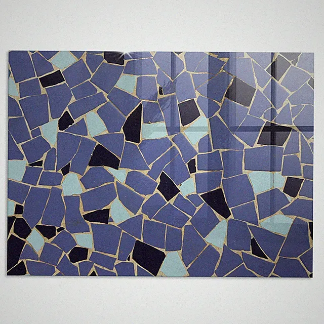 Glasauflage für Esstisch und Couchtisch Buntes Muster Rechteckig 80x60 cm