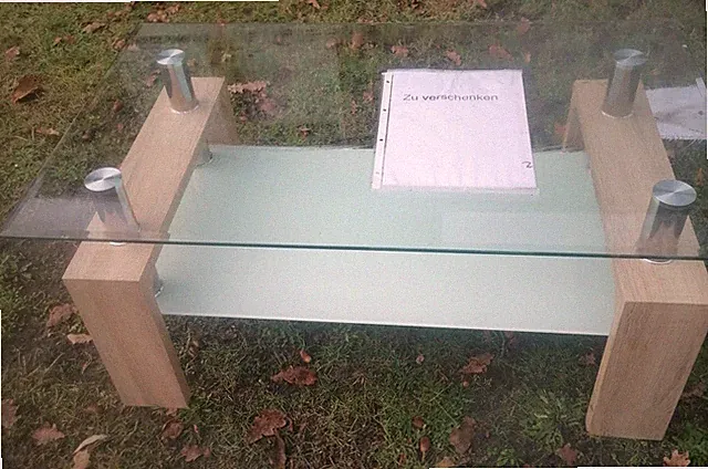 Glascouchtisch, 1 M X 60 Cm X 44 Cm