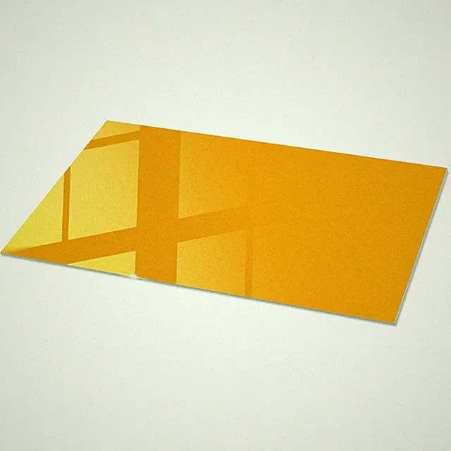 Glasplatte als Schutzauflage für den Esstisch Leuchtendes Orange 100x50 cm