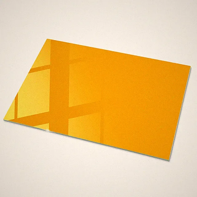 Glasplatte als Schutzauflage für den Esstisch Leuchtendes Orange 100x70 cm