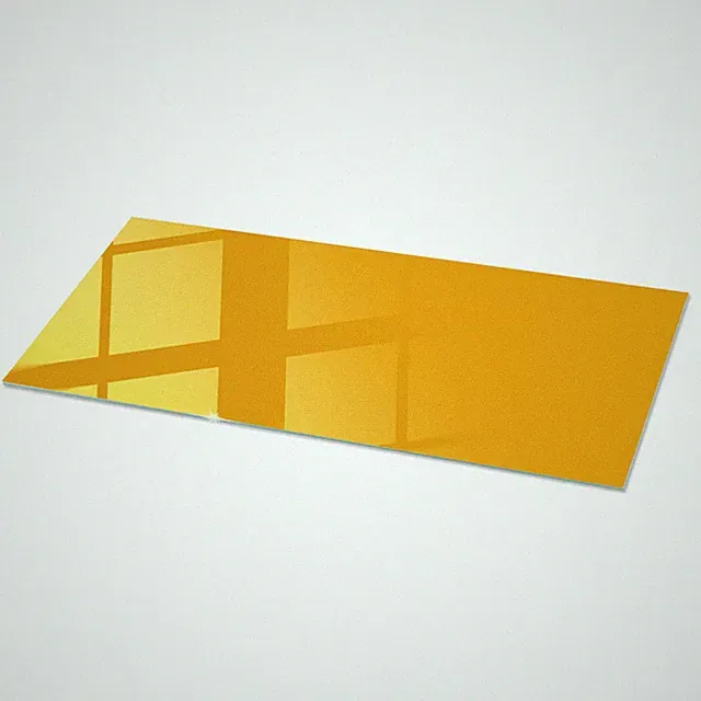 Glasplatte als Schutzauflage für den Esstisch Leuchtendes Orange 125x50 cm