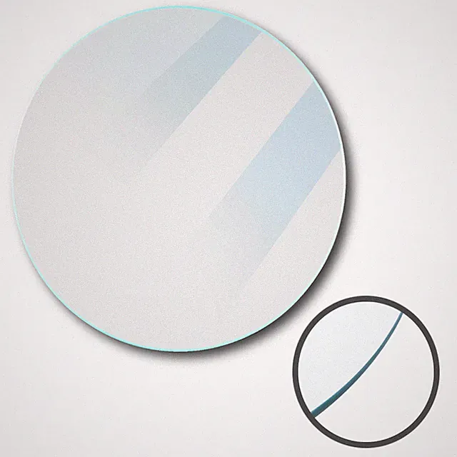 Glasplatte ESG Ø 50 cm Klarglas – Runde Glasablage 6mm für Tisch Deko DIY Möbel