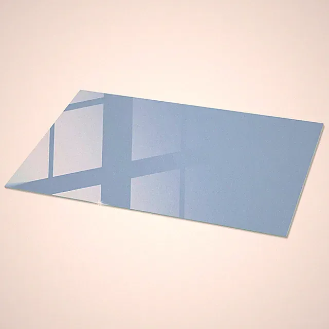 Glasplatte für den Couchtisch als Dekorativer Tischschutz Babyblau 140x70 cm